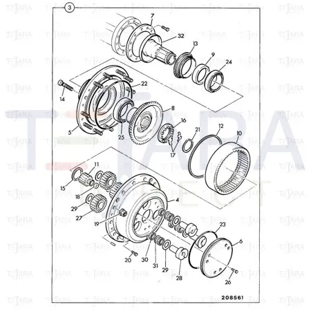 JCB Part No.# 450/24420, SEAL-OIL - JCB Spare Parts