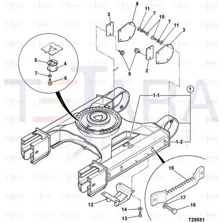 JCB Part No.# 1316/3513D, BOLT - JCB Spare Parts
