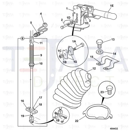 JCB Part No.# 15/920191, PIN TREADED CLEVIS - JCB Spare Parts