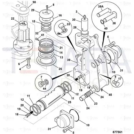JCB Part No.# 828/00350, O RING SEAL - JCB Spare Parts