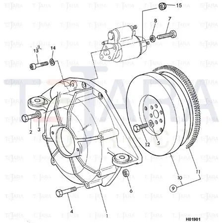 JCB Part No.# 1315/0409D, SET SCREW M10x35 - JCB Spare Parts