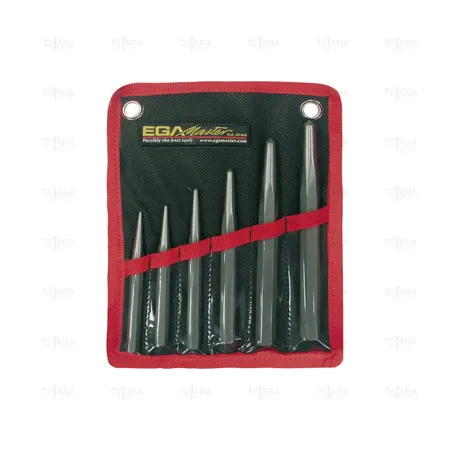SET OF 6 CENTER PUNCHES (HEXAGONAL) - EGA Master