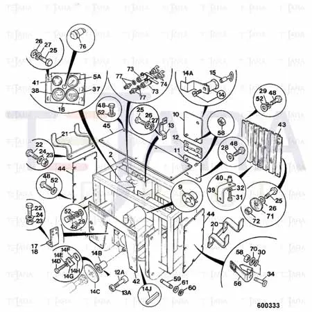 JCB Part No.# 1315/0509Z, SET SCREW M12x35 - JCB Spare Parts