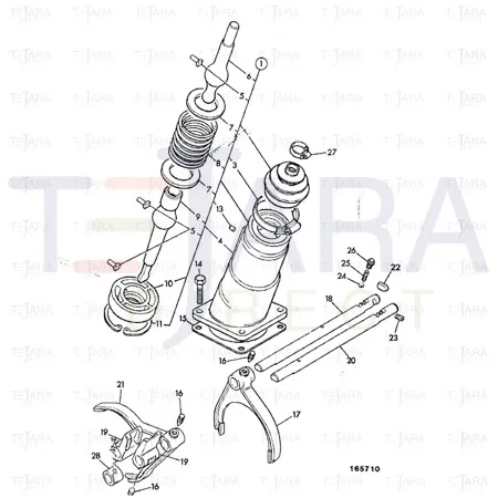 JCB Part No.# 2203/1080, INT CIRCLIP 78mm [1300 07 - JCB Spare Parts