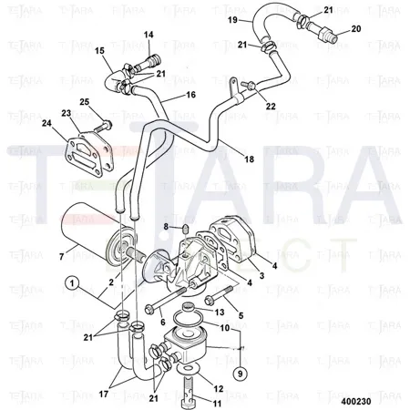 JCB Part No.# 02/201119, CONNECTOR - JCB Spare Parts