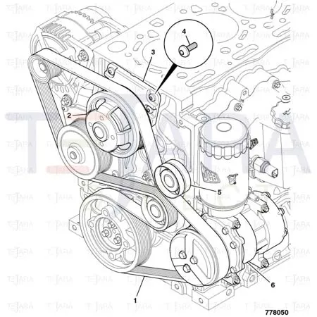 JCB Part No.# 320/08604, BELT.8PK 2011 AR3 - JCB Spare Parts