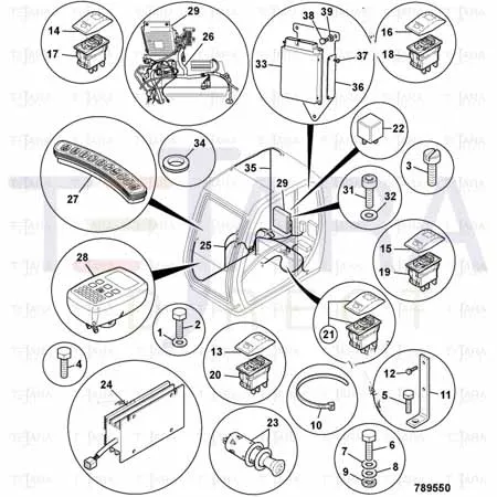 JCB Part No.# 728/80099, ENGINE CONTROL MODULE - JCB Spare Parts