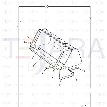 JCB Part No.# 331/16707, TOE PLATE - JCB Spare Parts