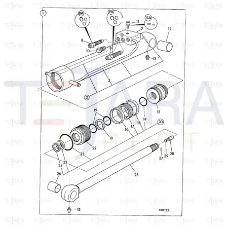 JCB Part No.# 928/06004, CHECK VALVE CXDA-XAN - JCB Spare Parts