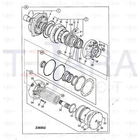JCB Part No.# 20/905908, PISTON - JCB Spare Parts