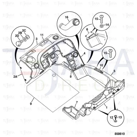 JCB Part No.# 346/00449, FUSE COVER - JCB Spare Parts