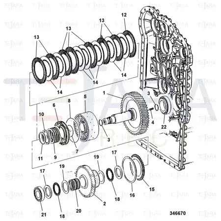 JCB Part No.# 04/600225, SS.P.N04/600335 BEARING - JCB Spare Parts
