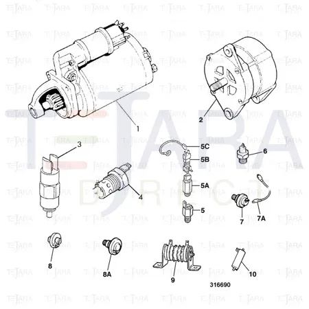 JCB Part No.# 717/00100, Thermostart - JCB Spare Parts