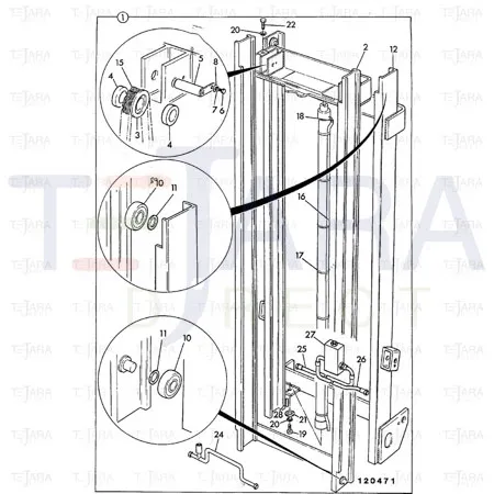 JCB Part No.# 911/21500, PIN PIVOT - JCB Spare Parts
