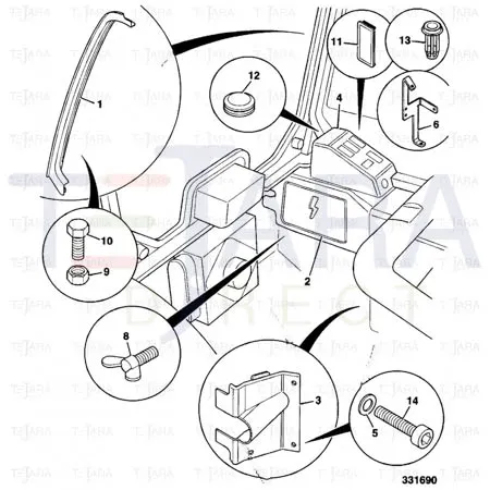 JCB Part No.# 828/10267, PLUG - BLANKING DOMED - JCB Spare Parts