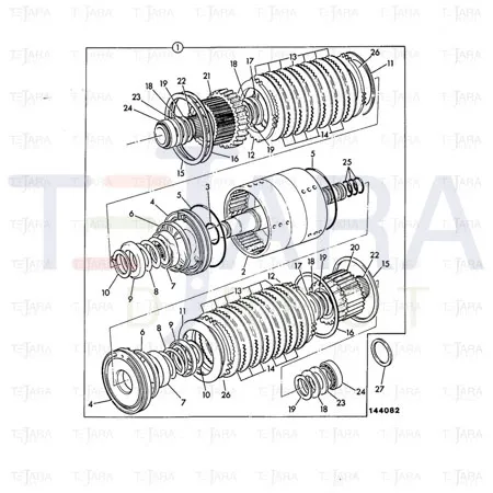 JCB Part No.# 445/73500, Clutch Reverser Assembly - JCB Spare Parts