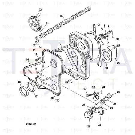 JCB Part No.# 02/910732, GASKET - JCB Spare Parts
