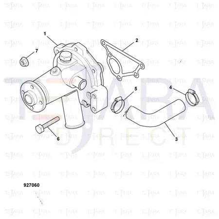 JCB Part No.# 02/630633, Hose - JCB Spare Parts