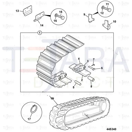 JCB Part No.# 232/31002, GUIDE LEFT HAND - JCB Spare Parts