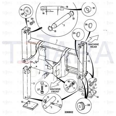 JCB Part No.# 123/07665, PAD - JCB Spare Parts