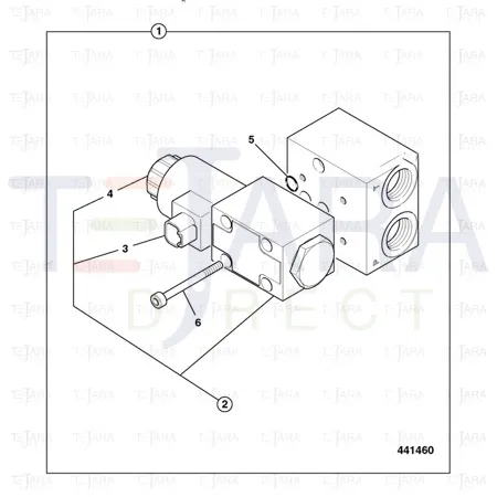 JCB Part No.# 928/60236, JCB-VALVE SOLENOID ASSY - JCB Spare Parts