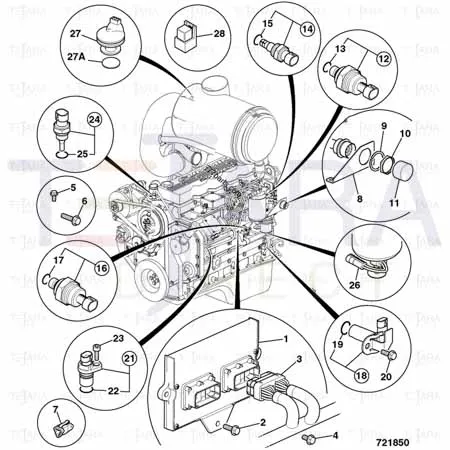 JCB Part No.# 02/911014, SCREW - JCB Spare Parts