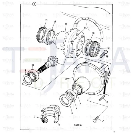 JCB Part No.# 458/M1873, GA DRIVEHEAD - JCB Spare Parts
