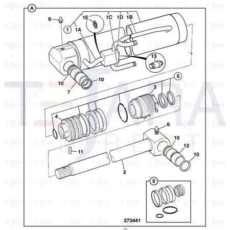 JCB Part No.# 813/00427, SEAL:PIVOT PIN - JCB Spare Parts