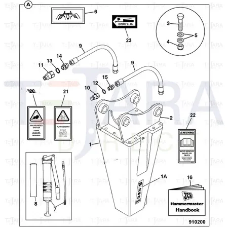 JCB Part No.# 1606/0010, SS.P.N1606/2062 ADAPTOR G1A-G1/2A - JCB Spare Parts