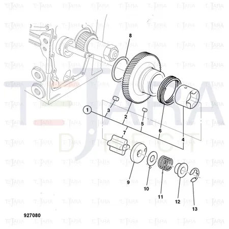 JCB Part No.# 02/630220, COLLAR - JCB Spare Parts