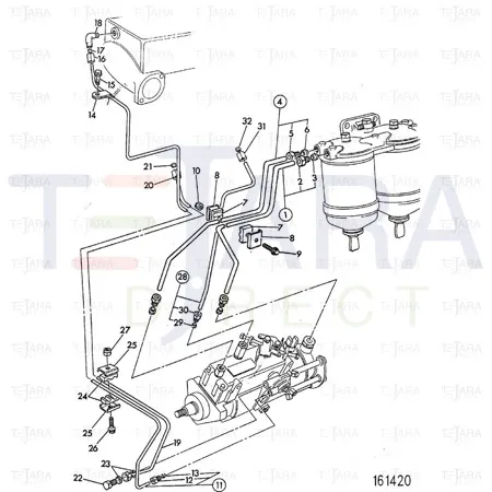 JCB Part No.# 826/00353, NUT - JCB Spare Parts