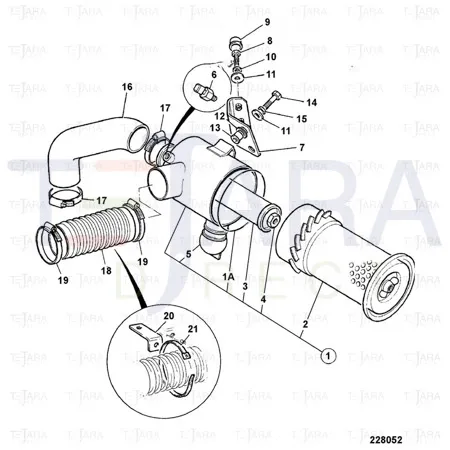 JCB Part No.# 32/911802, ELEMENT-SAF PQ=100 - JCB Spare Parts