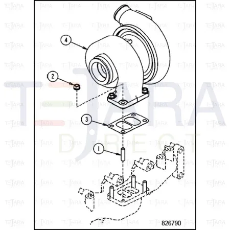 JCB Part No.# 332/Y3307, Stud - JCB Spare Parts