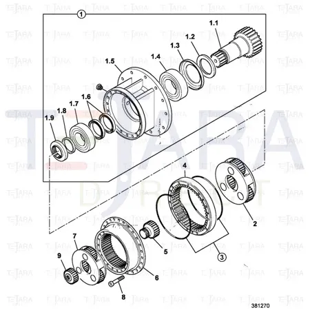 JCB Part No.# 05/202602, Ring toothed - JCB Spare Parts
