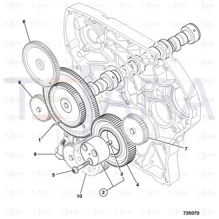 JCB Part No.# 320/05115, GA IDLER GEAR HUB.ABI - JCB Spare Parts