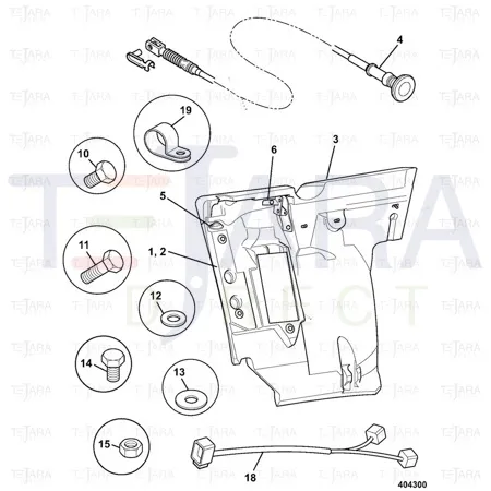 JCB Part No.# 826/11062, (W) (P) M8 CAGED NUT - JCB Spare Parts