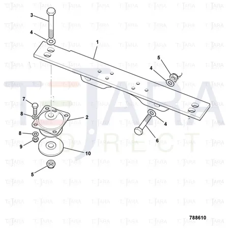JCB Part No.# 331/40347, RESILIENT MOUNT - JCB Spare Parts