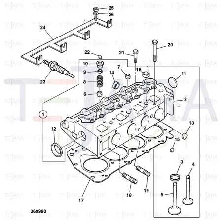 JCB Part No.# 02/630675, Gasket - JCB Spare Parts