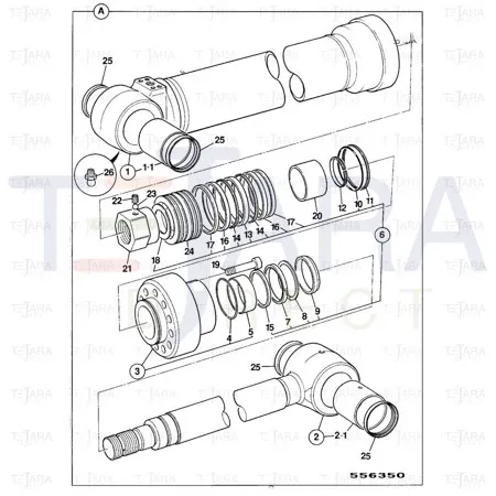 JCB Part No.# 331/39036, KIT RAM-SEAL - JCB Spare Parts