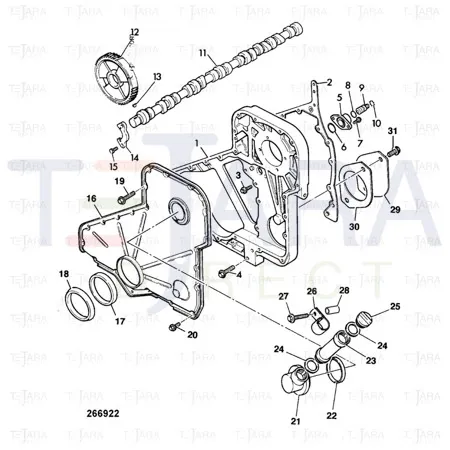 JCB Part No.# 02/910775, CAP -OIL FILLER - JCB Spare Parts