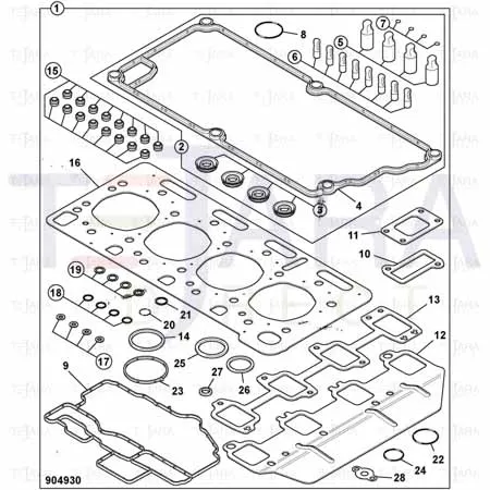 JCB Part No.# 320/06639, WASHER - FUEL INJECTOR - JCB Spare Parts