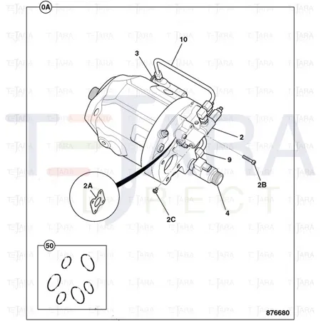 JCB Part No.# 20/952311, Gasket - JCB Spare Parts