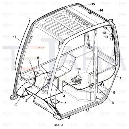 JCB Part No.# 721/10489, HARNESS PANEL - JCB Spare Parts