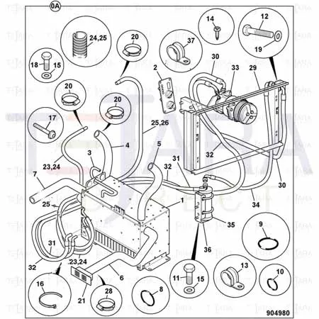 JCB Part No.# 30/926289, ELBOW RECEIVER DRI - JCB Spare Parts