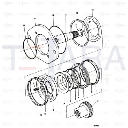 JCB Part No.# 05/901911, B.U.RING - JCB Spare Parts