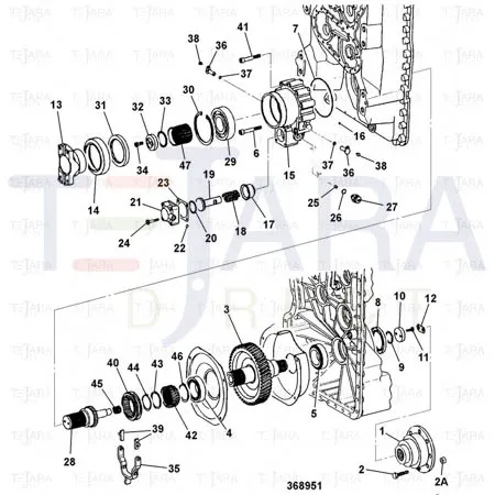 JCB Part No.# 04/600358, FLANGE - JCB Spare Parts