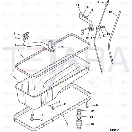 JCB Part No.# 02/912326, Gasket oil suction - JCB Spare Parts