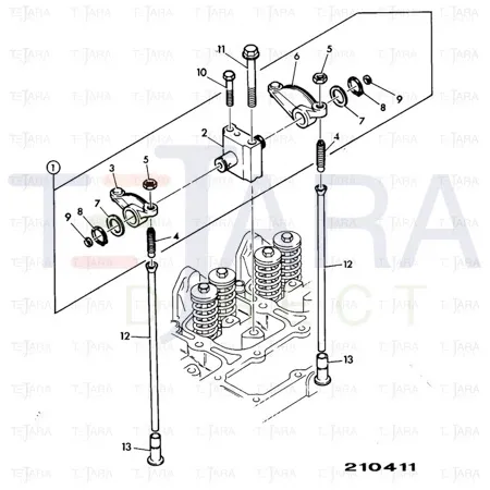JCB Part No.# 02/910084, ROD-PUSH - JCB Spare Parts