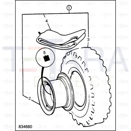 JCB Part No.# 40/302816, TUBE - JCB Spare Parts
