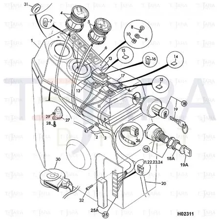 JCB Part No.# 1391/3105Z, CAP SCREW M6x20 - JCB Spare Parts